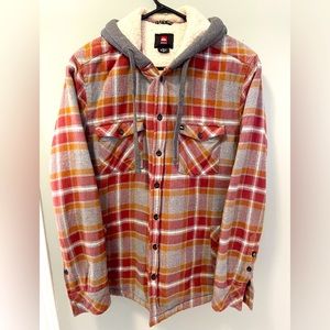 Quicksilver Sherpa Lined Flannel Jacket